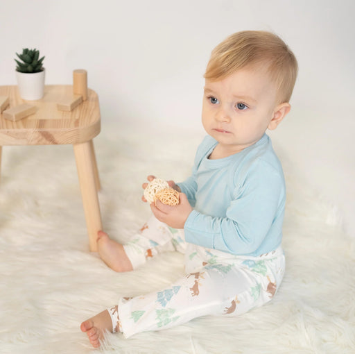 Silkberry Baby Bamboo Long Sleeve Onesie - Sky