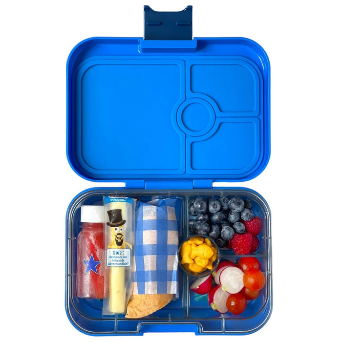 Yumbox Panino4 - Surf Blue w/ Shark Tray