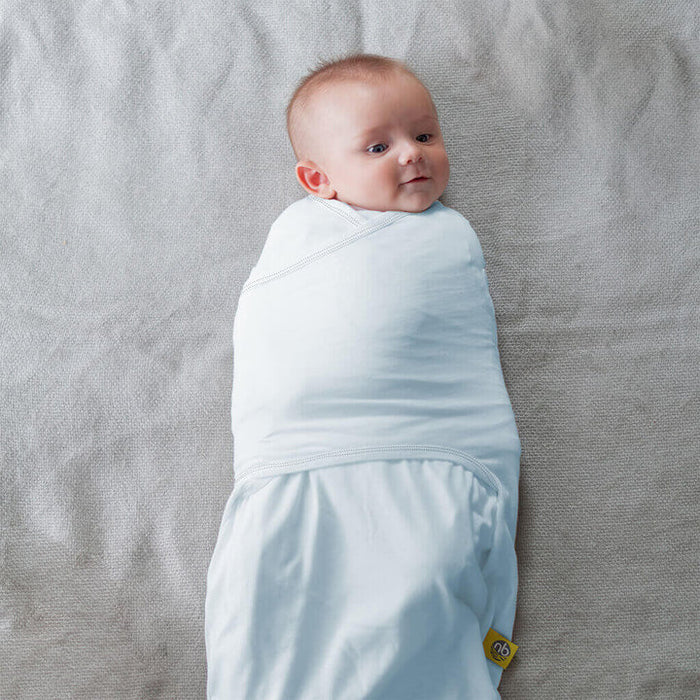 Nested Bean Swaddle Classic - Powder Blue 0-6M