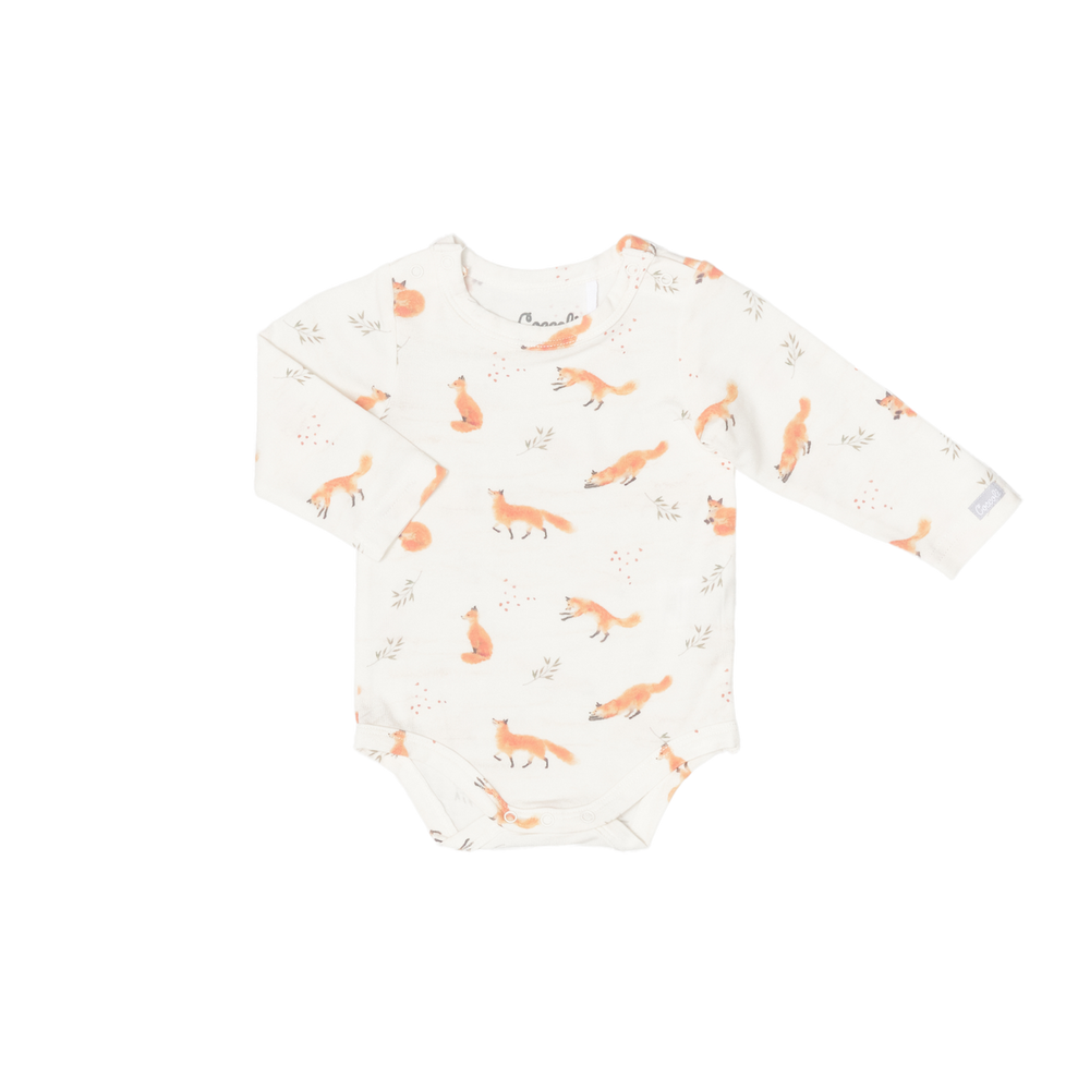 Coccoli Modal Romper - Foxes On Cream