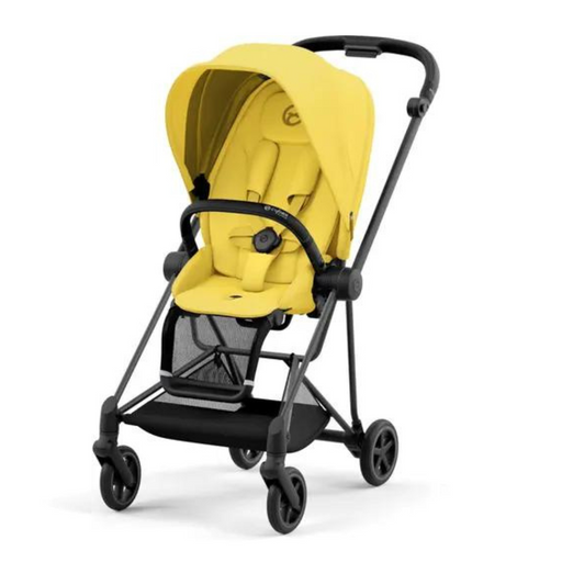 Cybex Mios 3 - Matte Black Frame with Mustard Yellow Seat