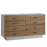 Natart Como Naturale Double Dresser 52"(8 Drawers) - White/Natural Oak
