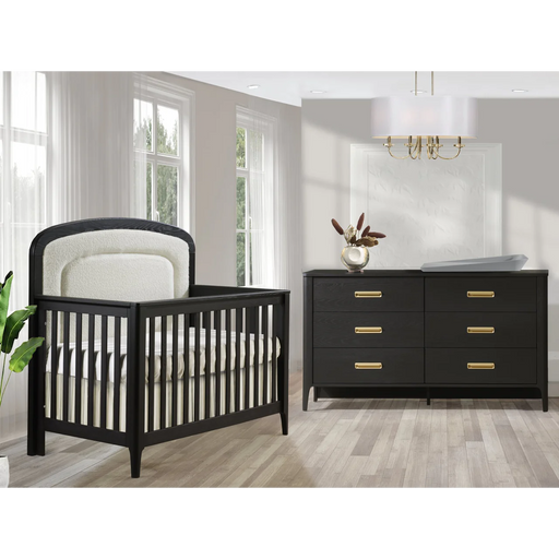 Natart Palo Convertible Crib with Upholstered Panel - Dusk