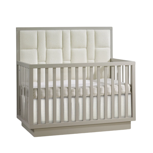 Natart Como Convertible Crib with Upholstered Panel - Dove