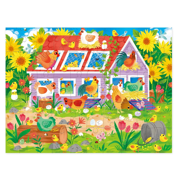 Crocodile Creek 50Pc House Puzzle/Chicken Coop