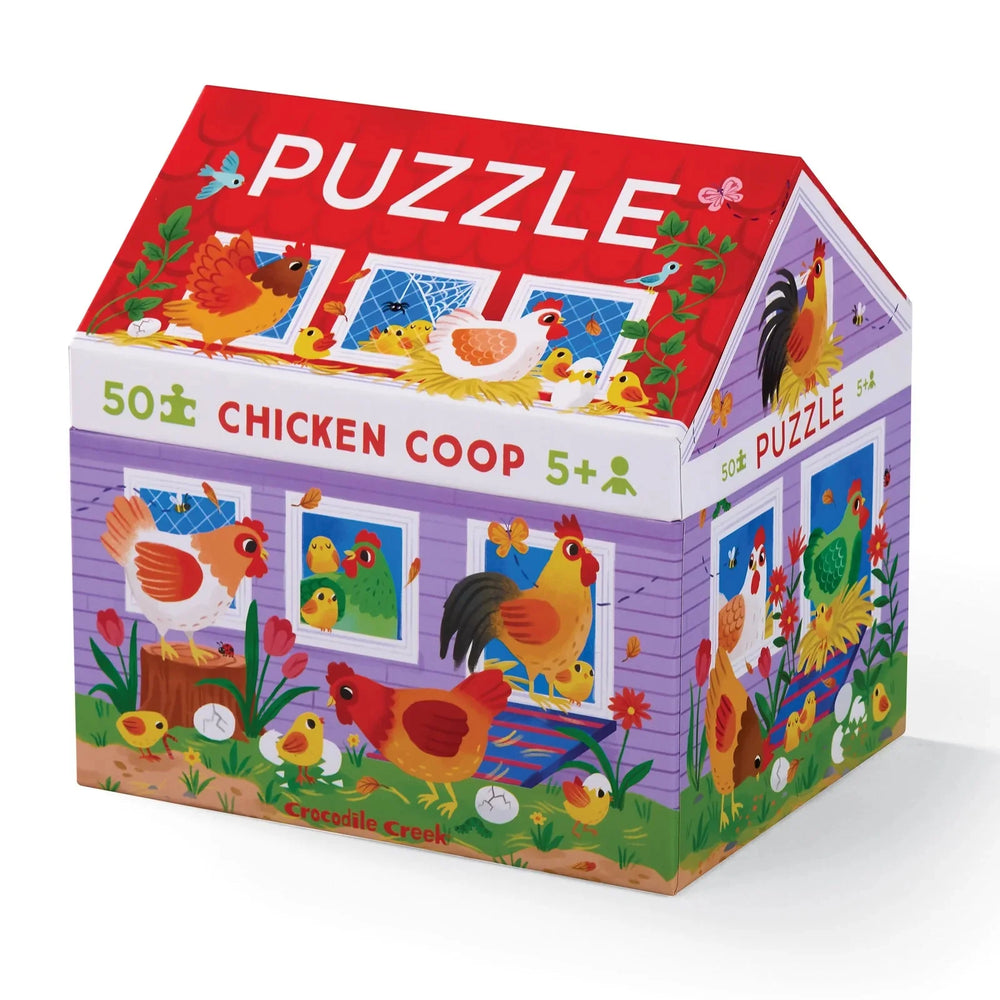 Crocodile Creek 50Pc House Puzzle/Chicken Coop