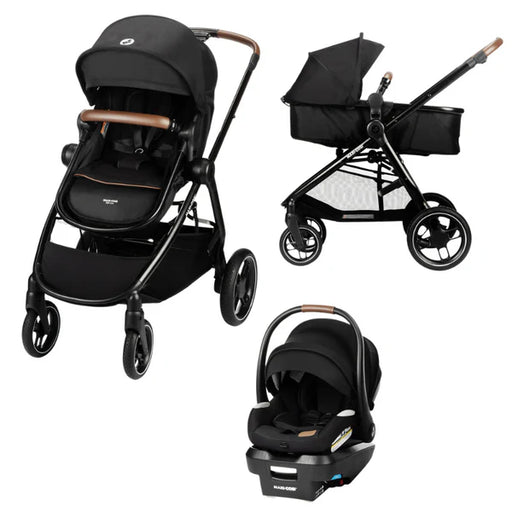 Maxi Cosi Zelia Luxe 5-in-1 Modular Travel System - Basalt Black