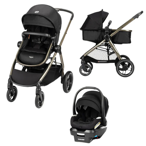 Maxi Cosi Zelia Luxe 5-in-1 Modular Travel System - New Hope Black