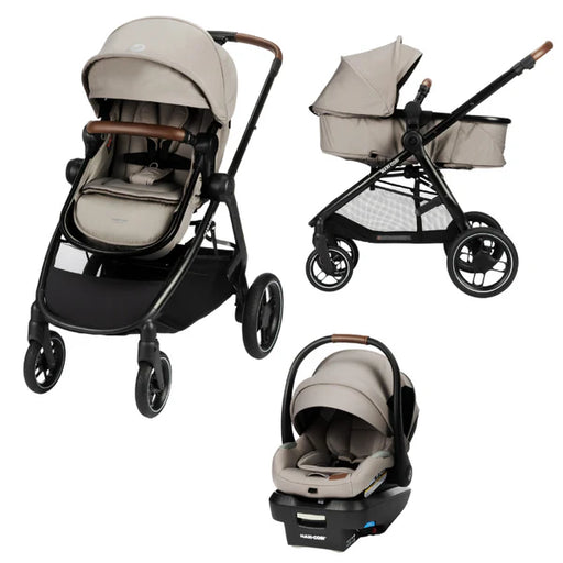 Maxi Cosi Zelia Luxe 5-in-1 Modular Travel System - New Hope Tan