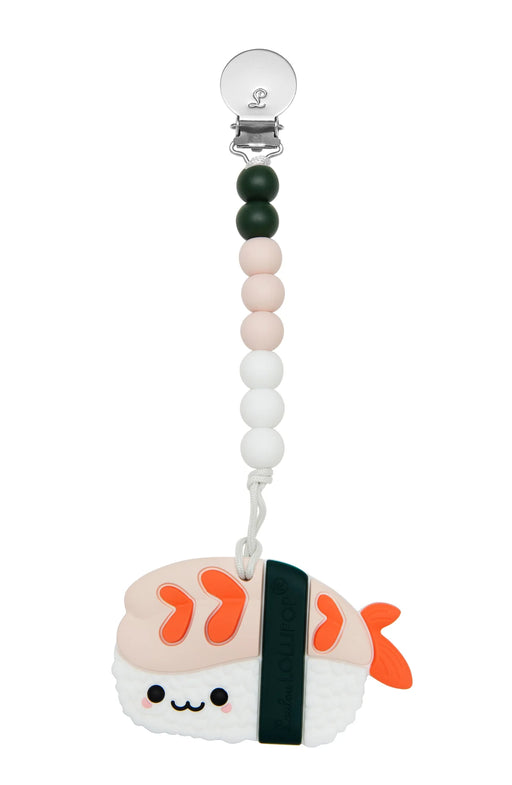 Loulou Lollipop Silicone Teether Set - Ebi Shrimp