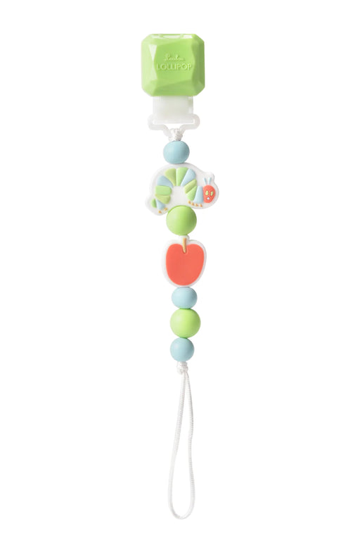 Loulou Lollipop Eric Carle Beaded Pacifier Clip - Caterpillar