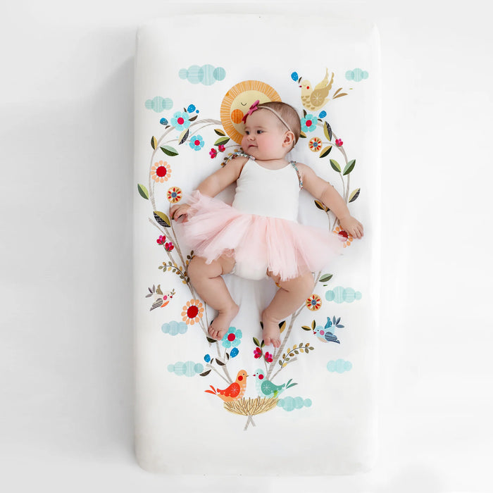 Rookie Humans Crib Sheet Love Blooms