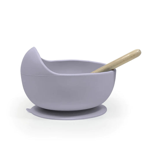 Kushies Siliscoop Bowl&Spoon - Lilac