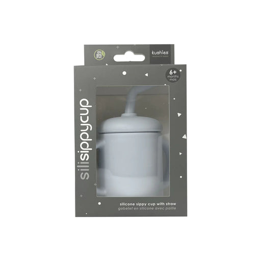 Kushies Silisippy Cup w/ Straw - Blue