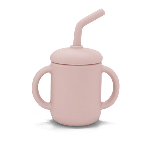 Kushies Silisippy Cup w/ Straw - Pink