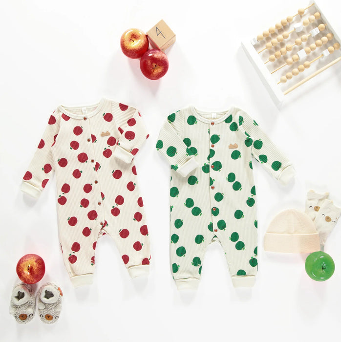 Souris Mini One Piece Pajama - Red Apple