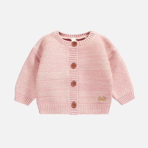 Souris Mini Knit Vest Mottled Fabric - Pink