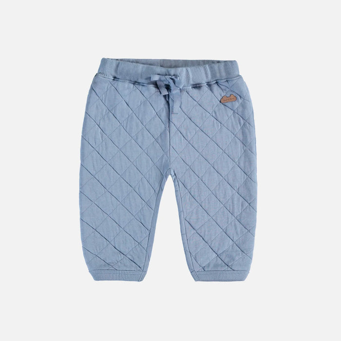 Souris Mini Quilted Jersey Pants - Light Blue