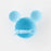 Bumkins Silicone First Feeding Set - Mickey Mouse Light Blue