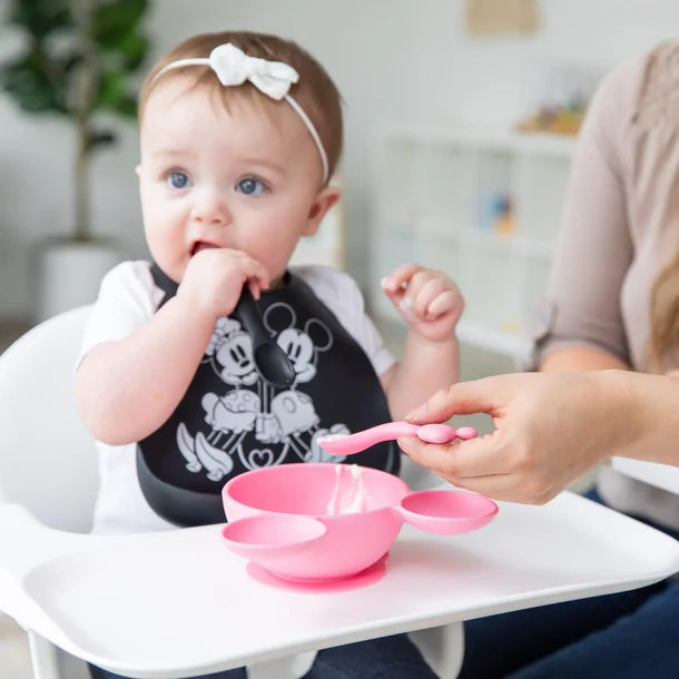 Bumkins Silicone First Feeding Set - Minnie Mouse