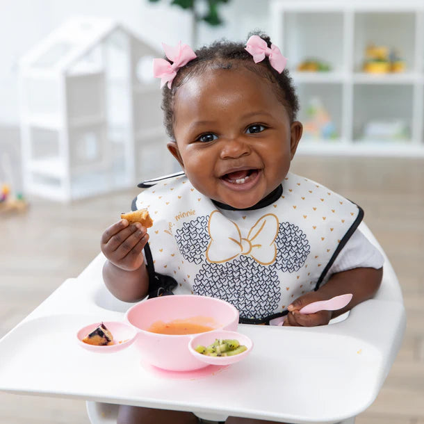 Bumkins Silicone First Feeding Set - Minnie Mouse Light Pink