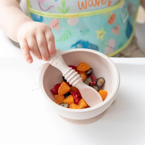 Bumkins Silicone First Feeding Set - Sand