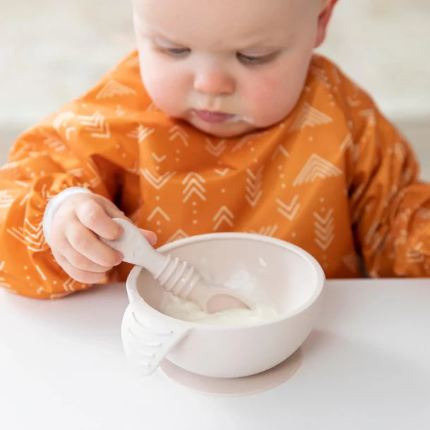 Bumkins Silicone First Feeding Set - Sand