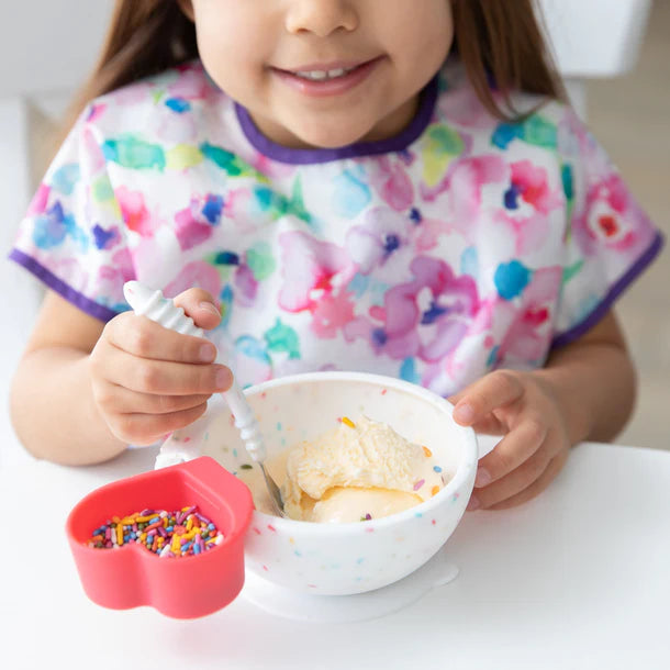 Bumkins Silicone First Feeding Set - Vanilla Sprinkle