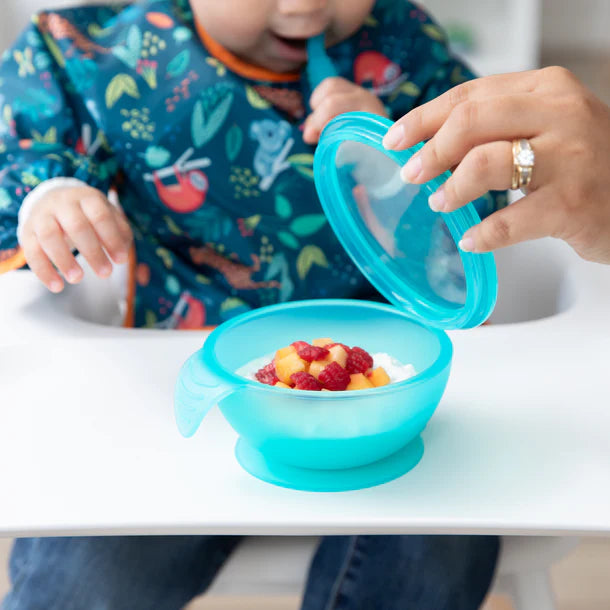 Bumkins Silicone First Feeding Set - Blue Jelly