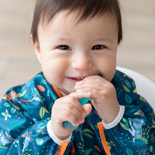 Bumkins Silicone First Feeding Set - Blue Jelly