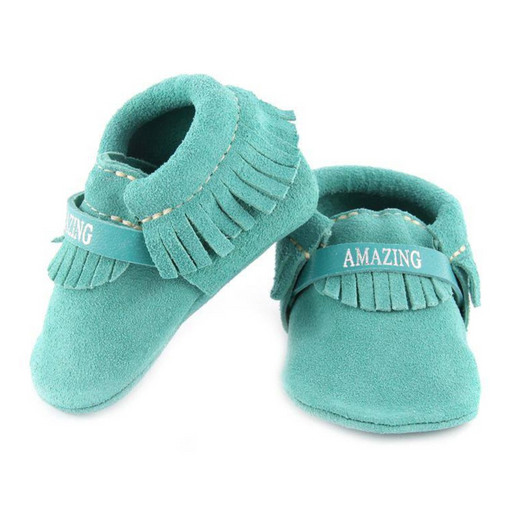 First Steps  Inspire Moccasins - Teal