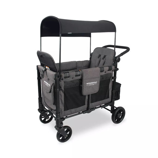 WonderFold W2 Elite Double Stroller Wagon - Charcoal Gray