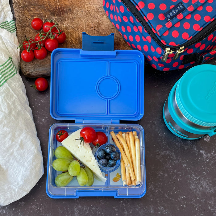 Yumbox Snack3 - Surf Blue w/ Rocket Tray