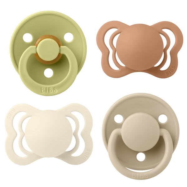BIBS Try It Pacifier Collection - Meadow/Earth/Ivory/Vanilla