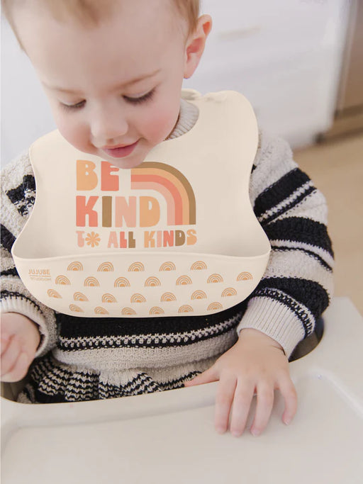 Ju-Ju-Be Silicone Bib - Be Kind Rainbows