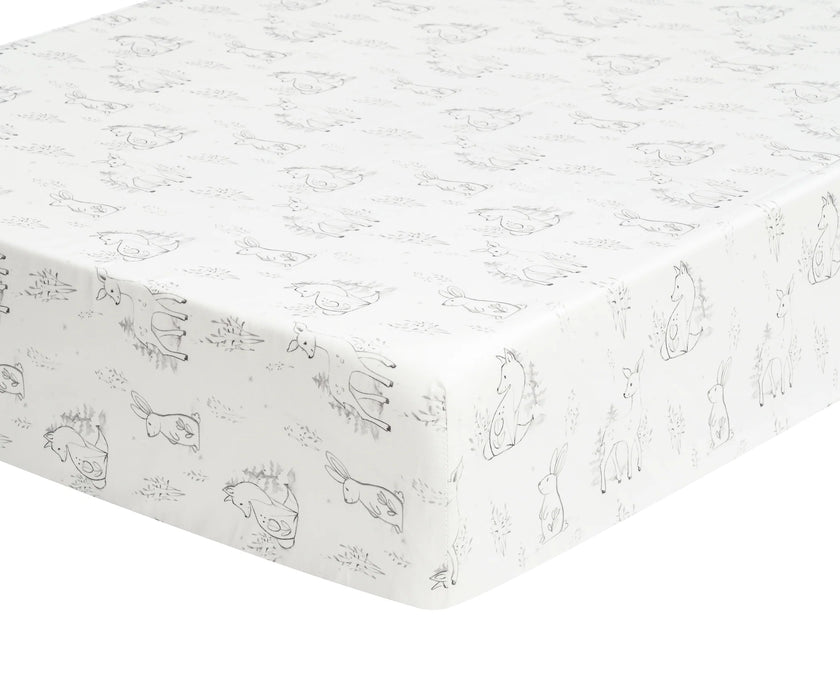 Levtex Crib Fitted Sheet - Mills Waffle White