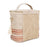 So Young Linen Lunch Poche - Rose Gold Horizontal Stripe