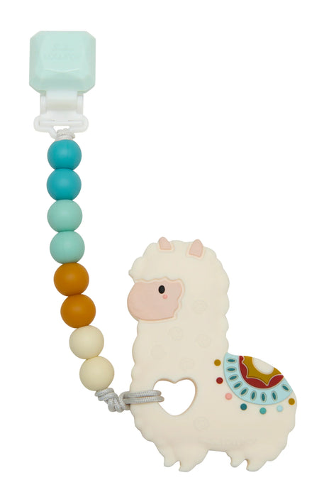 Loulou Lollipop SiliconeTeether GEM Set - Llama