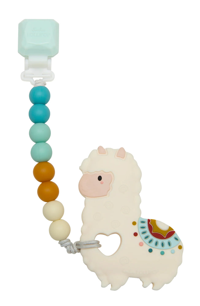 Loulou Lollipop SiliconeTeether GEM Set - Llama