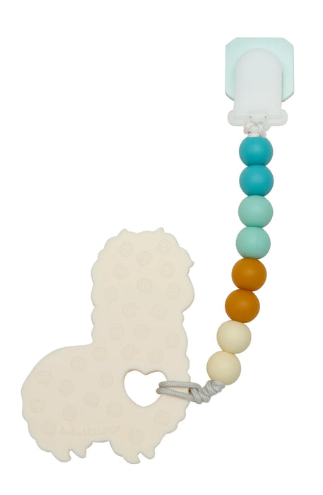 Loulou Lollipop SiliconeTeether GEM Set - Llama