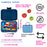 Yumbox Tapas 4C - Monte Carlo Blue w/ Race Cars Tray