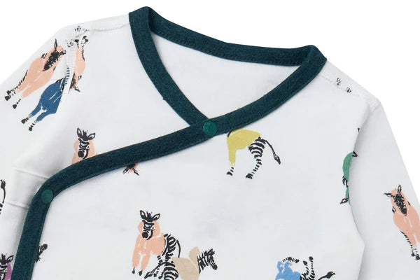 Nest Designs Organic Cotton Long Sleeves Kimono Onesie - Hoodie Horsey