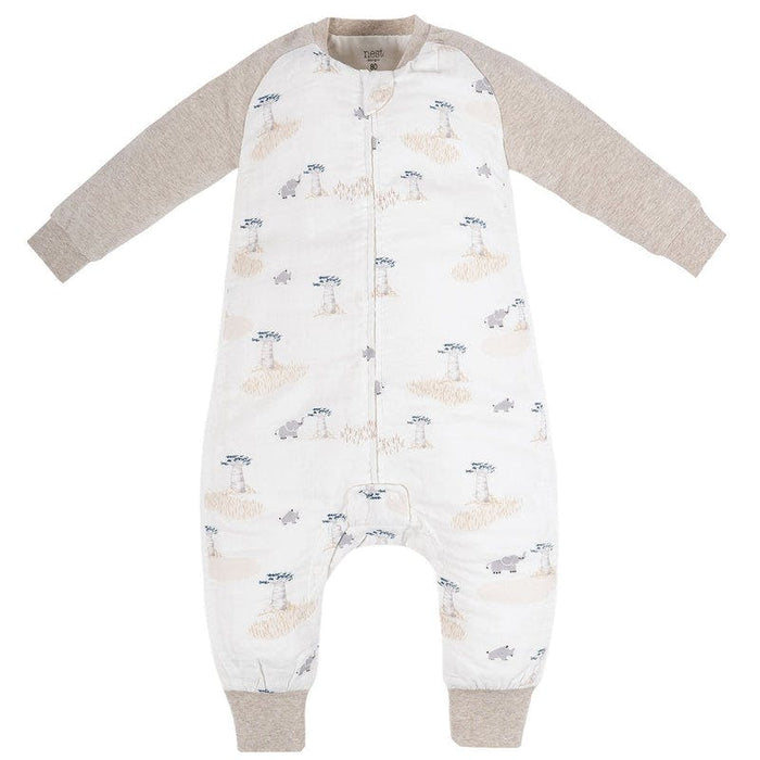 Nest Designs Raglan Long Sleeve Footed Sleep Bag 1.0T - Baby Baobabs