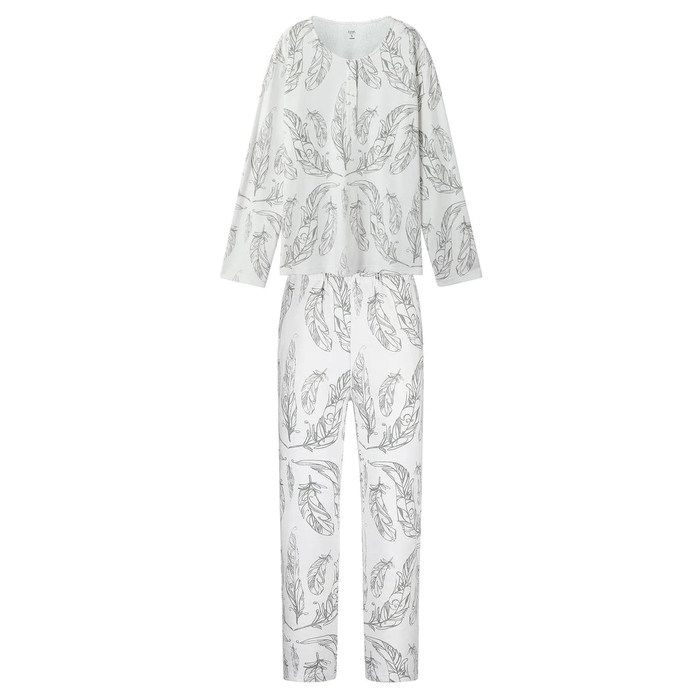 Nest Designs Women's Nursing PJ Set - Feather White