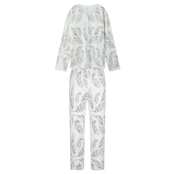 Nest Designs Women's Nursing PJ Set - Feather White