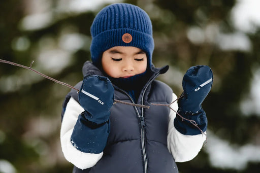 Calikids Knit Windproof Hat - Blue