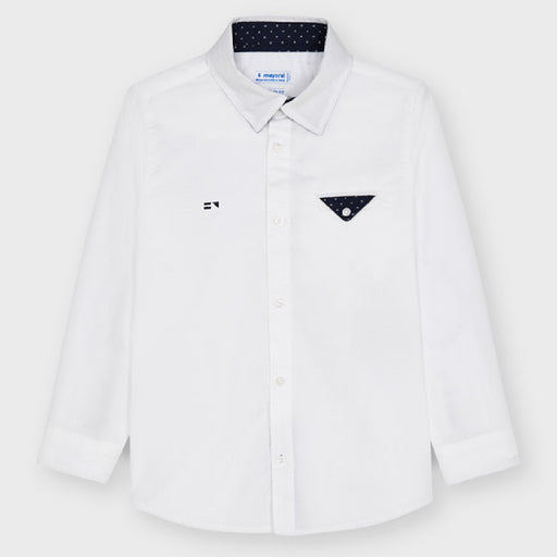 Mayoral Long Sleeve Dress Shirt - Blanco (4165-28)