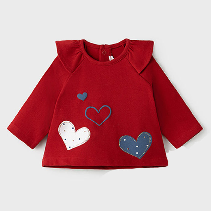 Mayoral Long Sleeve T-Shirt - Red Heart (2060-87)