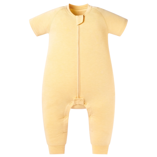 Nest Designs Jersey Short Sleeve Footed Sleep Bag 0.5T - Pantone Sunset Gold