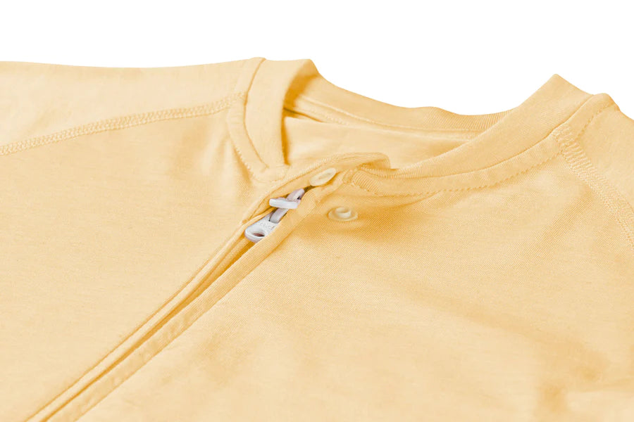Nest Designs Jersey Short Sleeve Footed Sleep Bag 0.5T - Pantone Sunset Gold